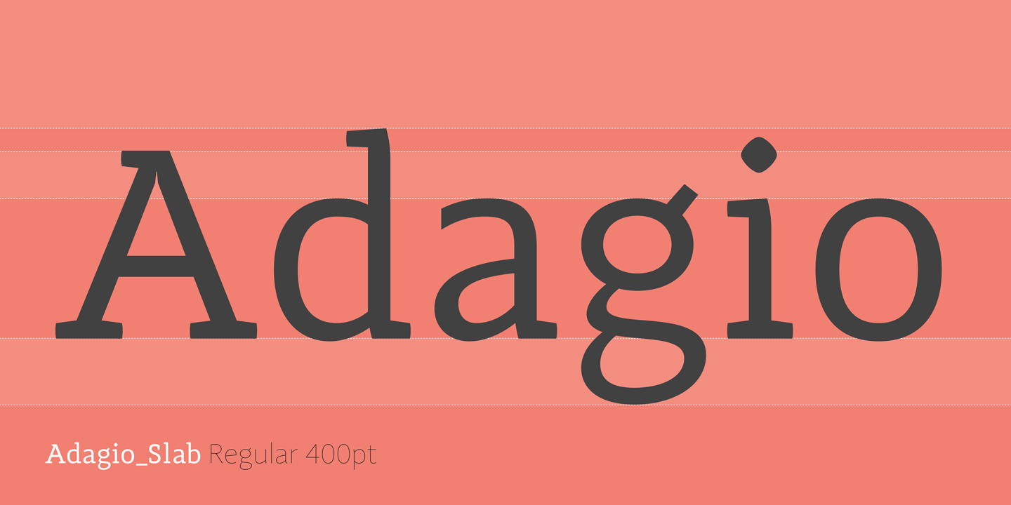 Шрифт Adagio Slab